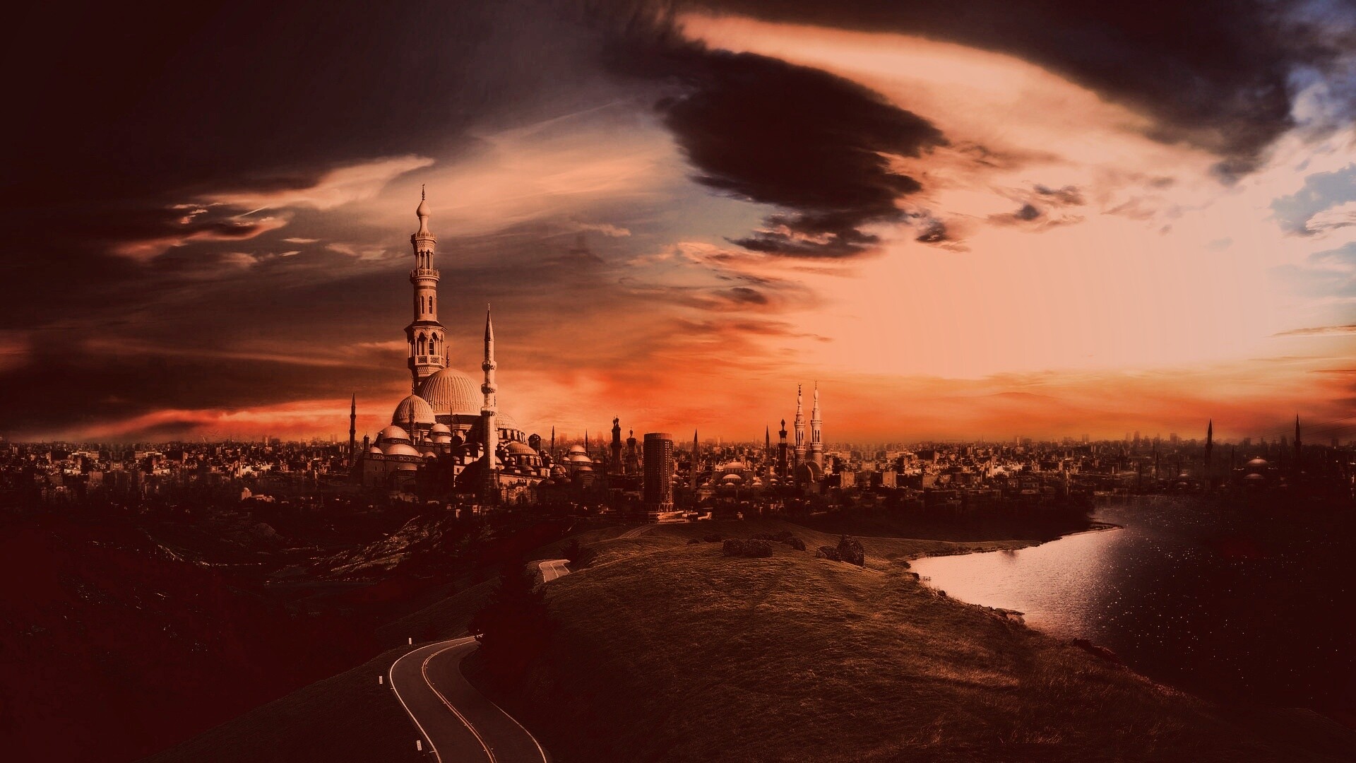 Город минаретов обои