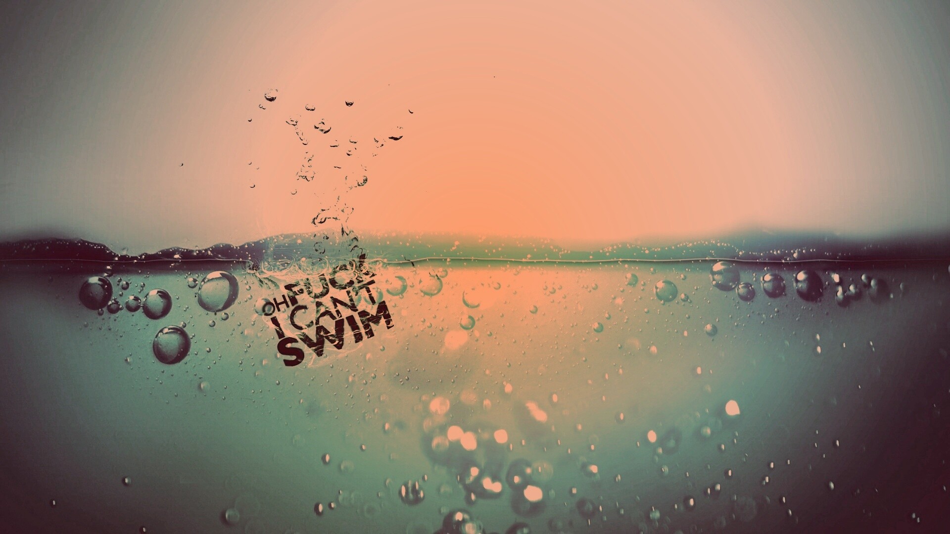 Oh fuck i cant swim обои