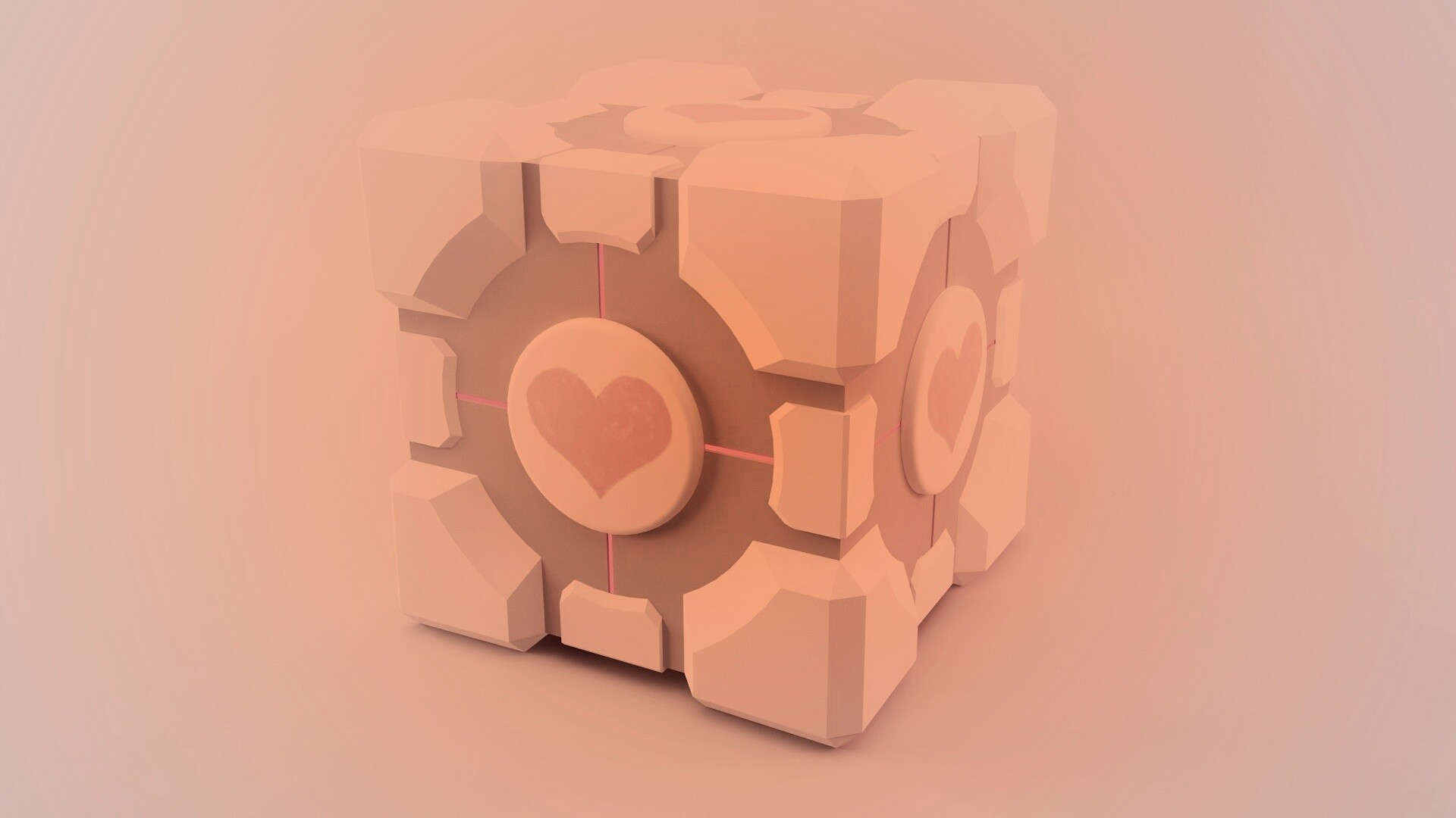 Взвешенный куб-компаньон обои