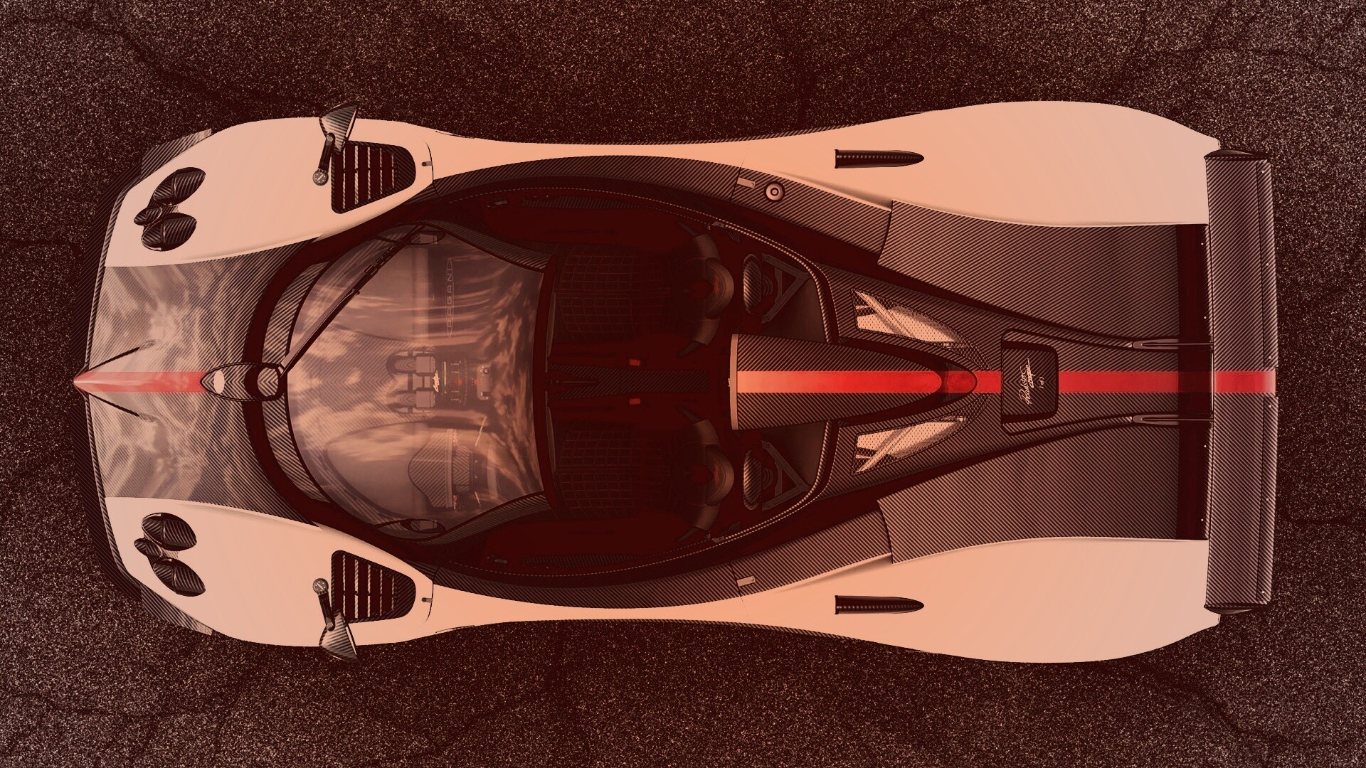 Пагани Зонда вид сверху обои