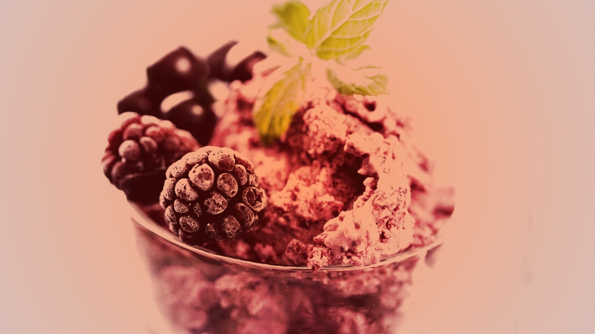 Ягодное мороженное обои