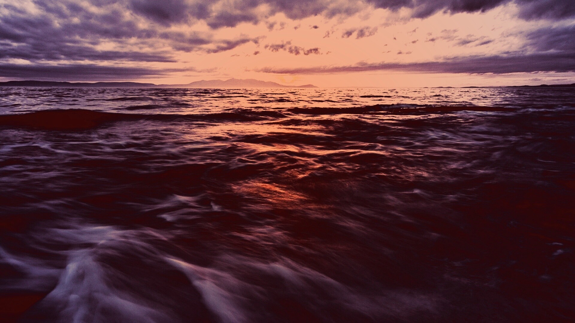 Красивый горизонт на море обои