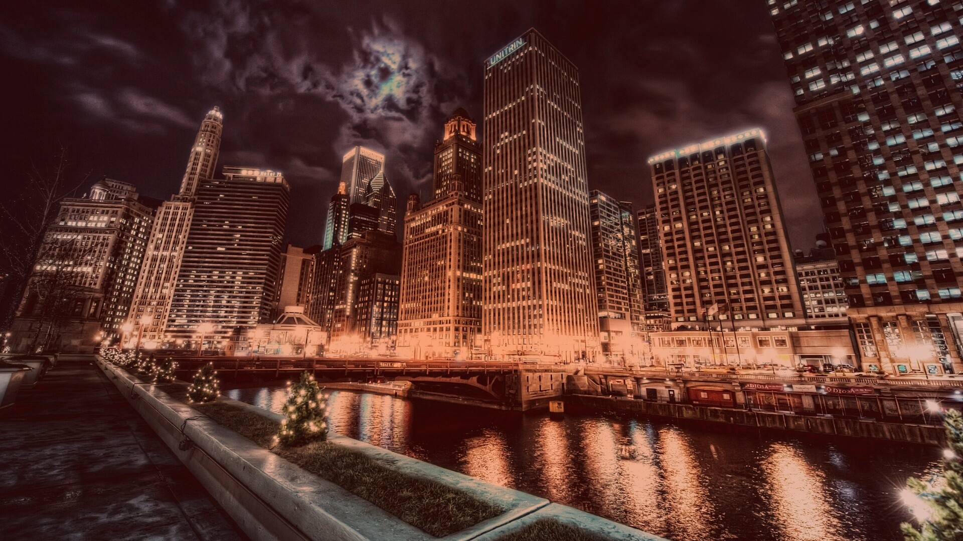 Потрясающий городской вид обои