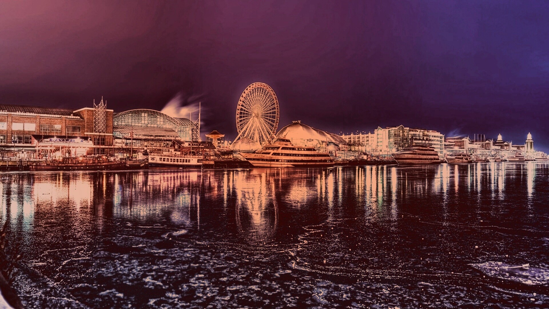 Причал для яхт обои