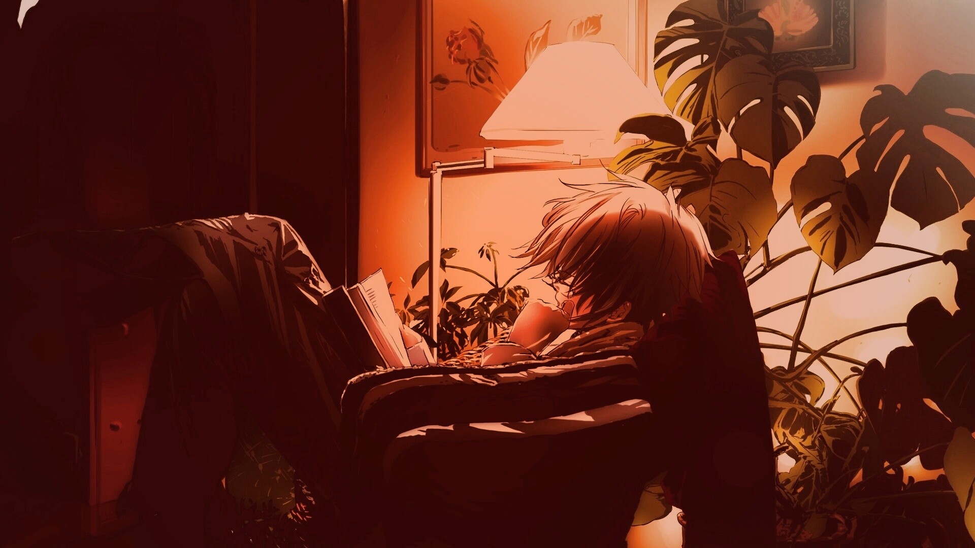 Парень чиатет книгу обои