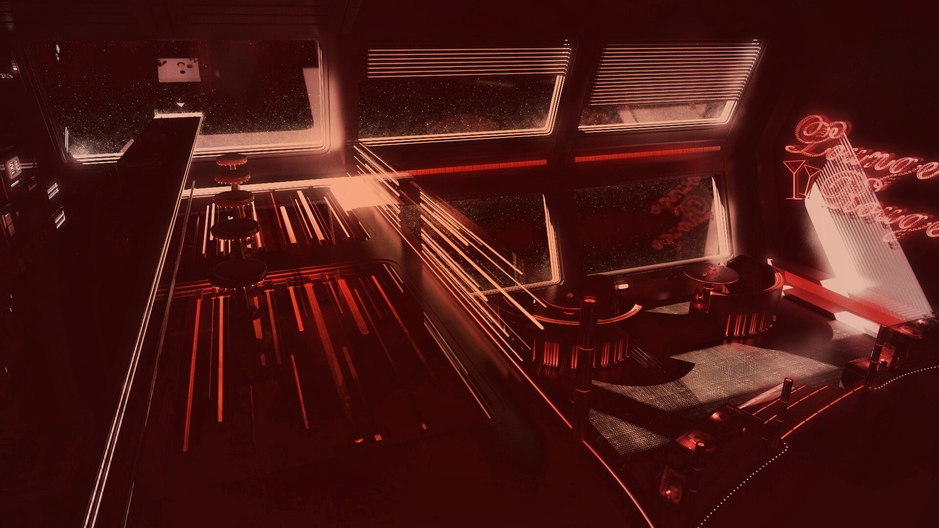 Космический бар обои