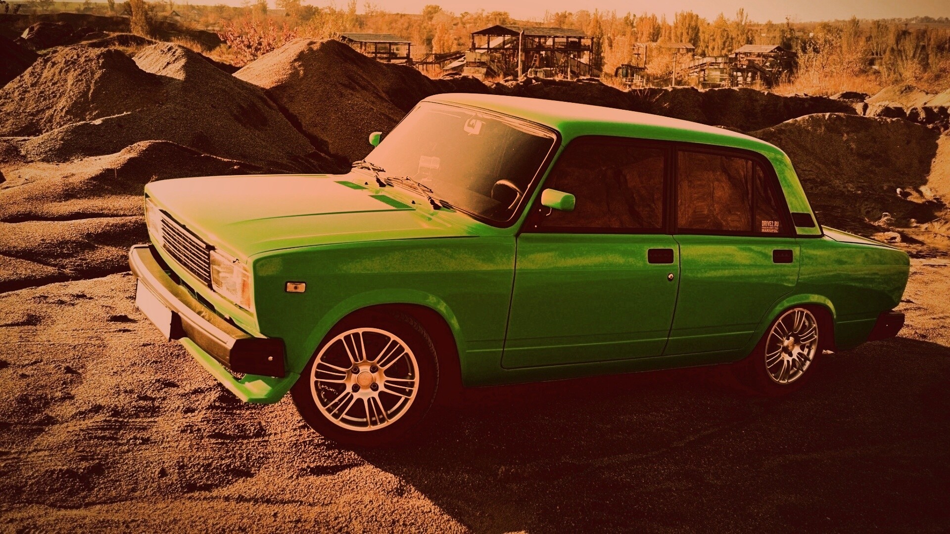 Кислотные жигули обои