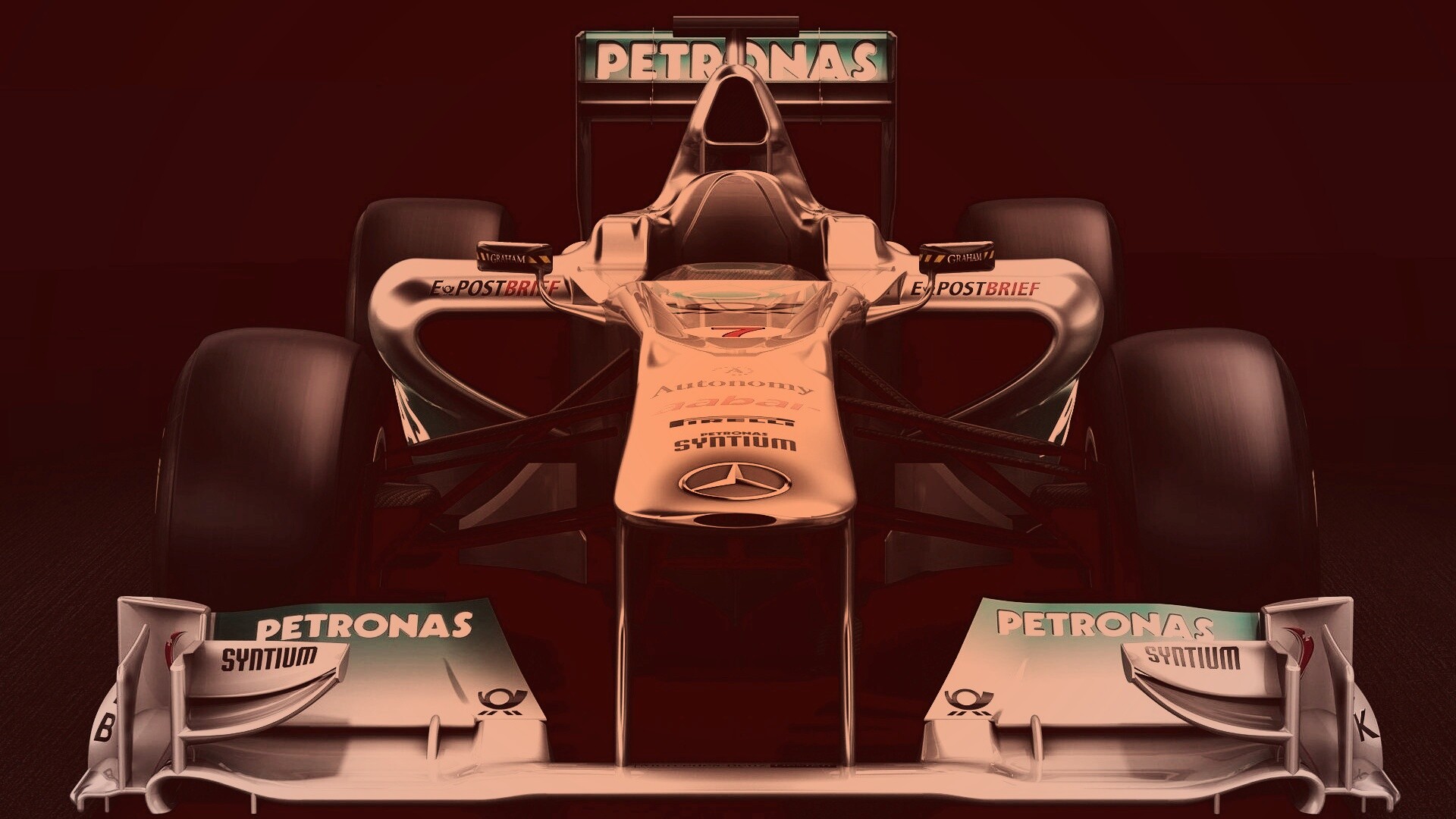 Болид Мерседес обои