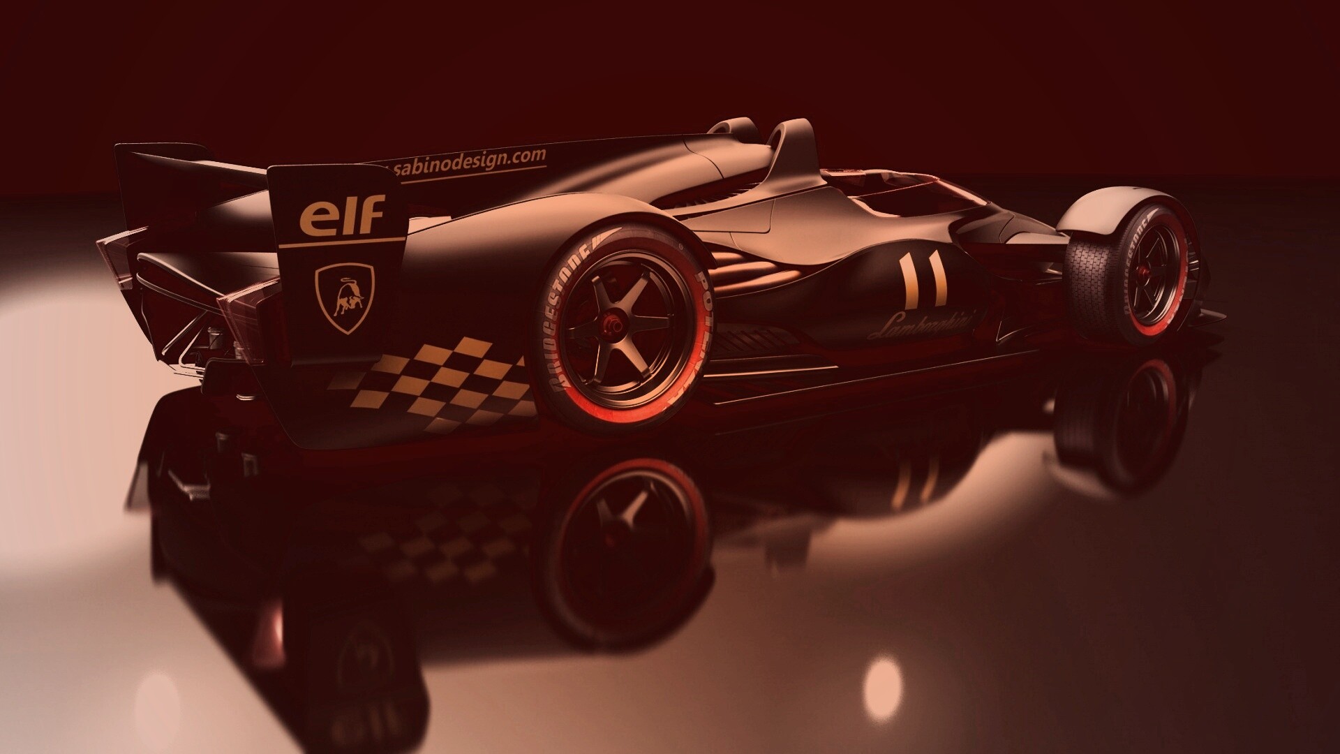 Болид Lamborghini обои