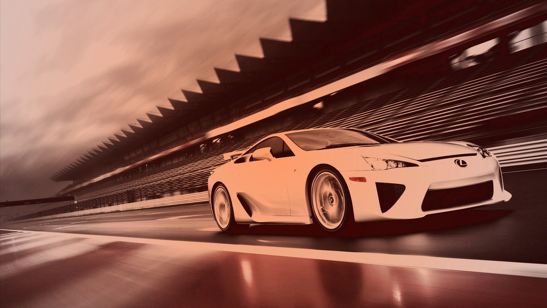 Lexus LFA на тарссу обои