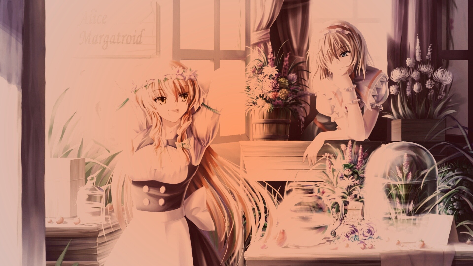 Анимешное утро обои