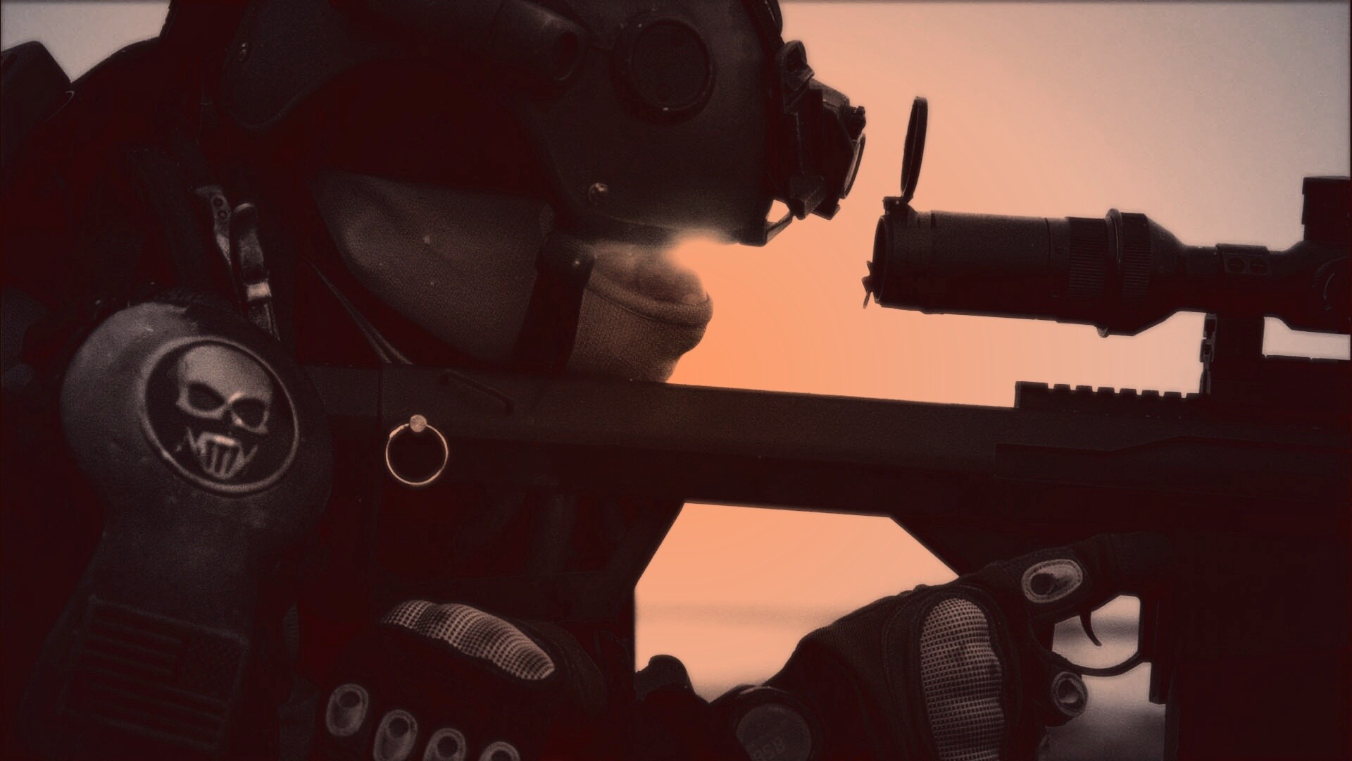 Снайпер за работой обои