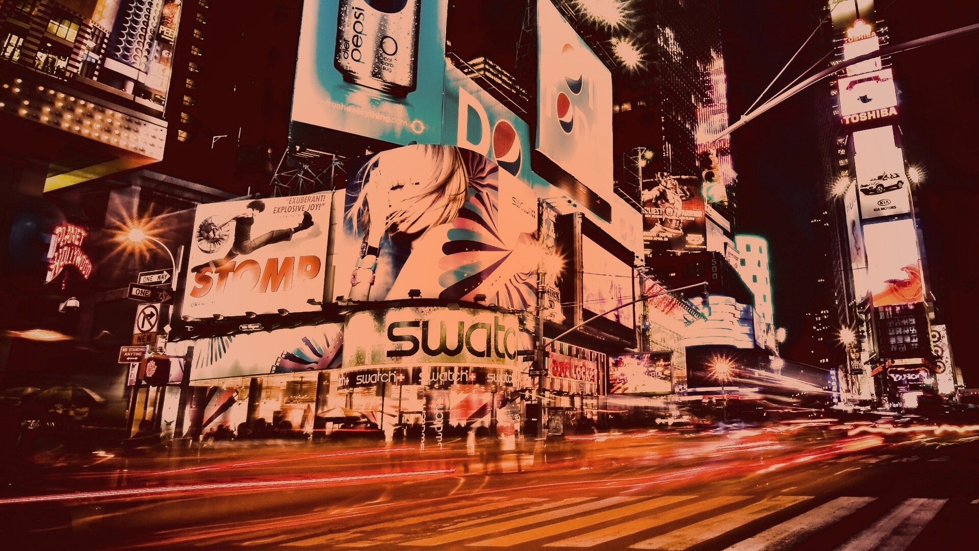 Огни мегаполиса обои