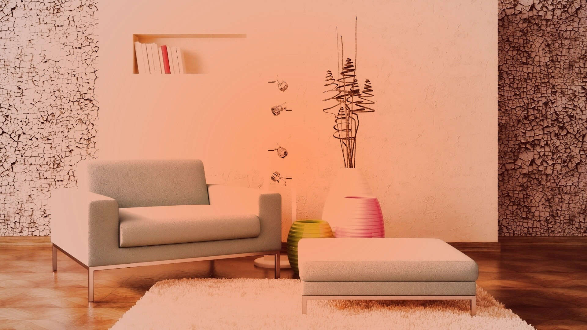 Стильный декор обои