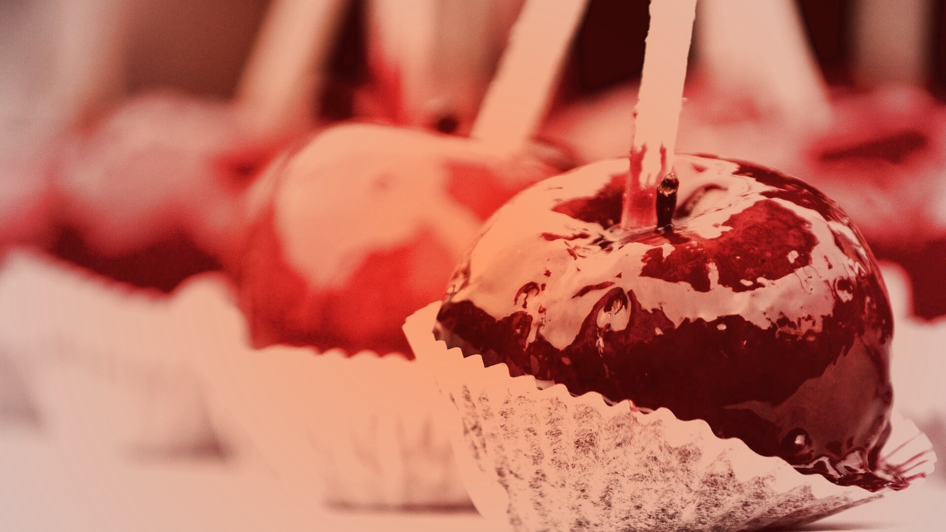 Яблочко в карамели обои