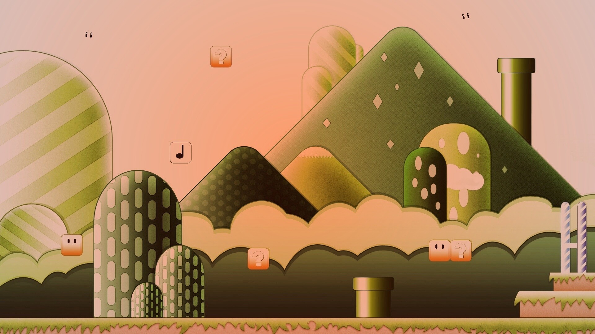 Мир Супермарио обои