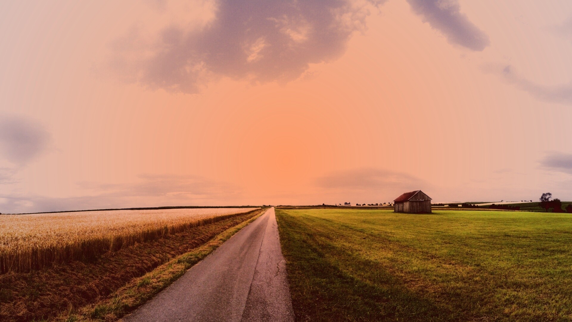 Сельский пейзаж обои