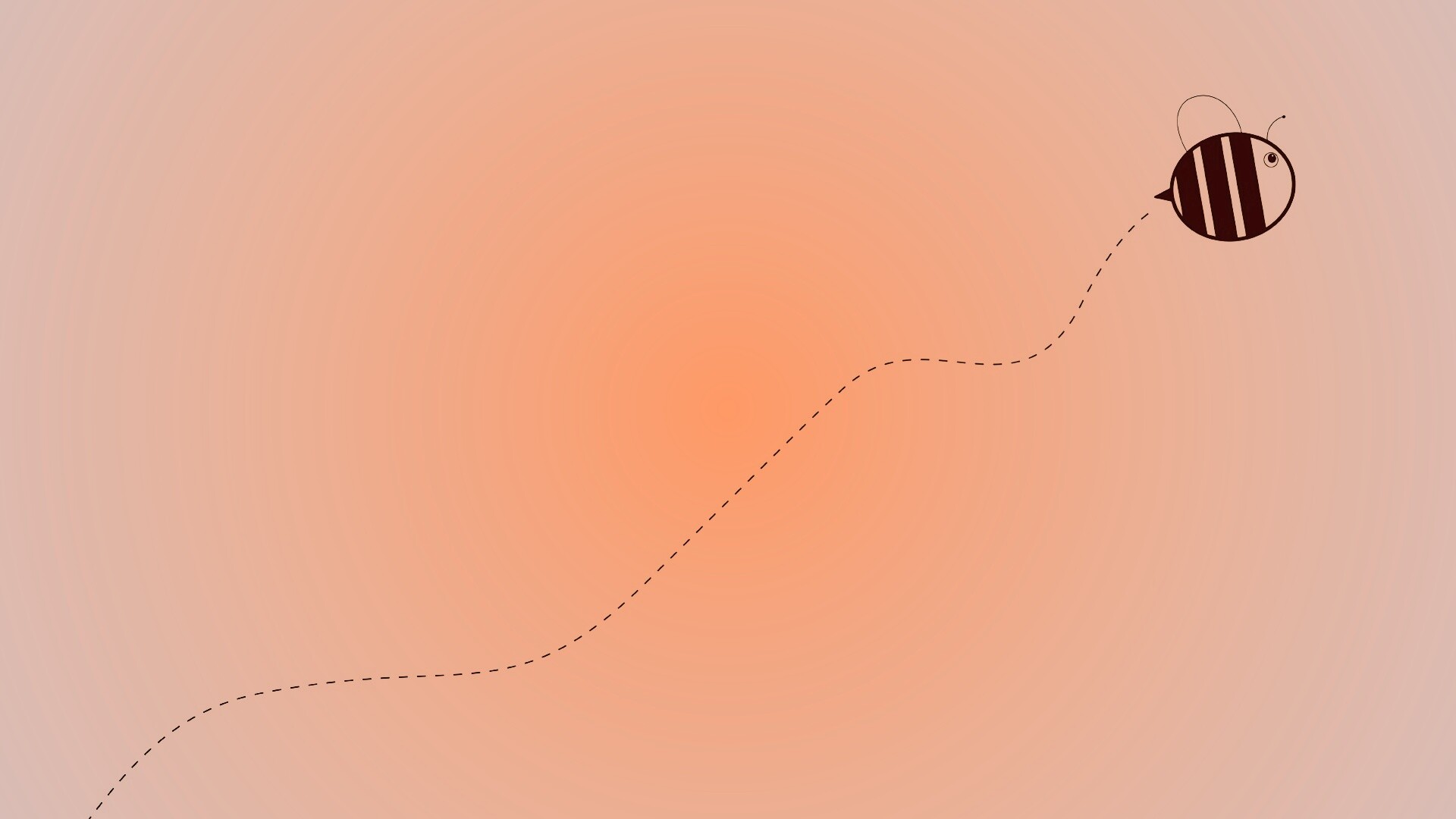 Минималистичная пчелка обои