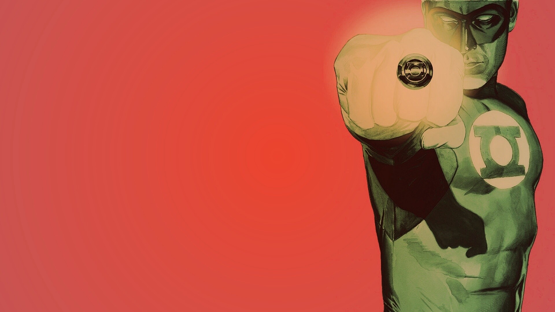 Зелёный фонарь рисунок обои