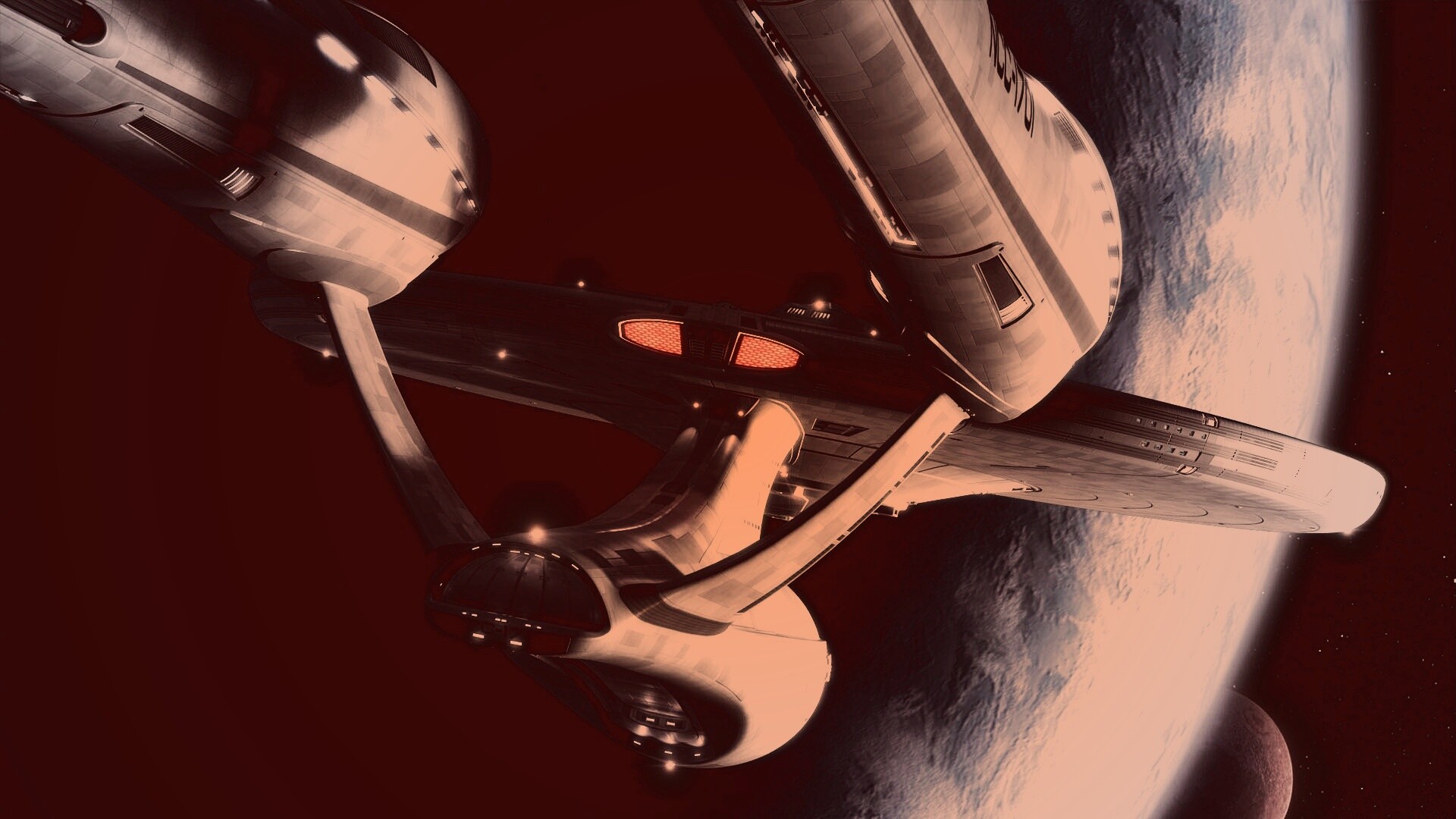 Космический корабль Enterprise из Star Trek обои