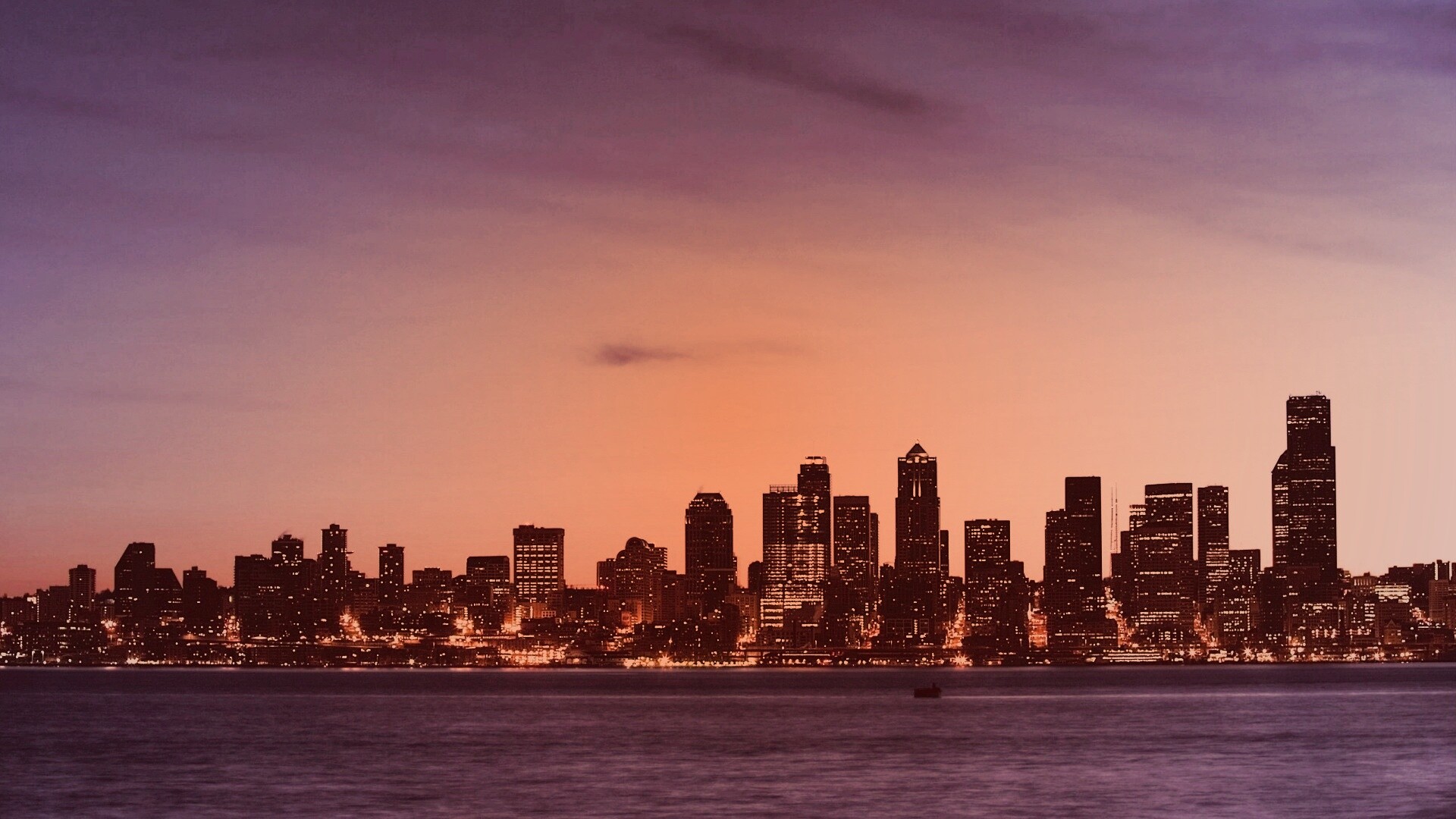 Пейзаж Сиэтла обои