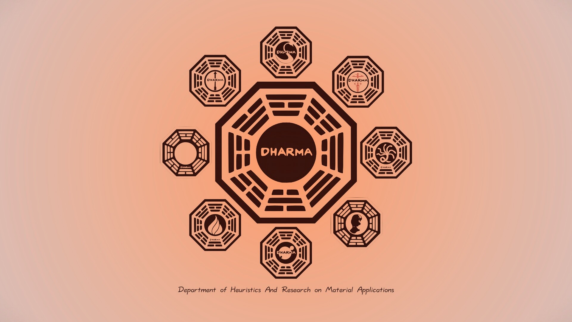 Логотипы станций Дхарма обои