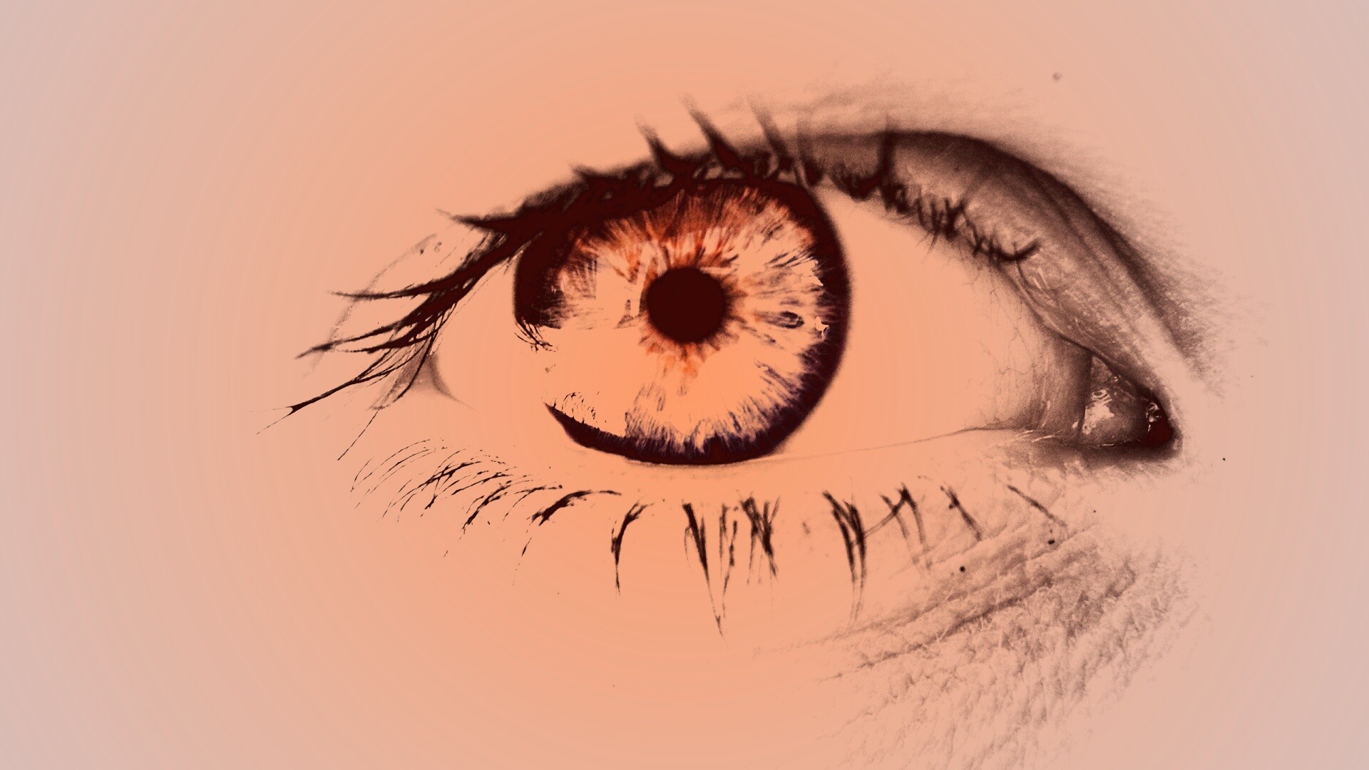 Широко раскрытые глаза обои