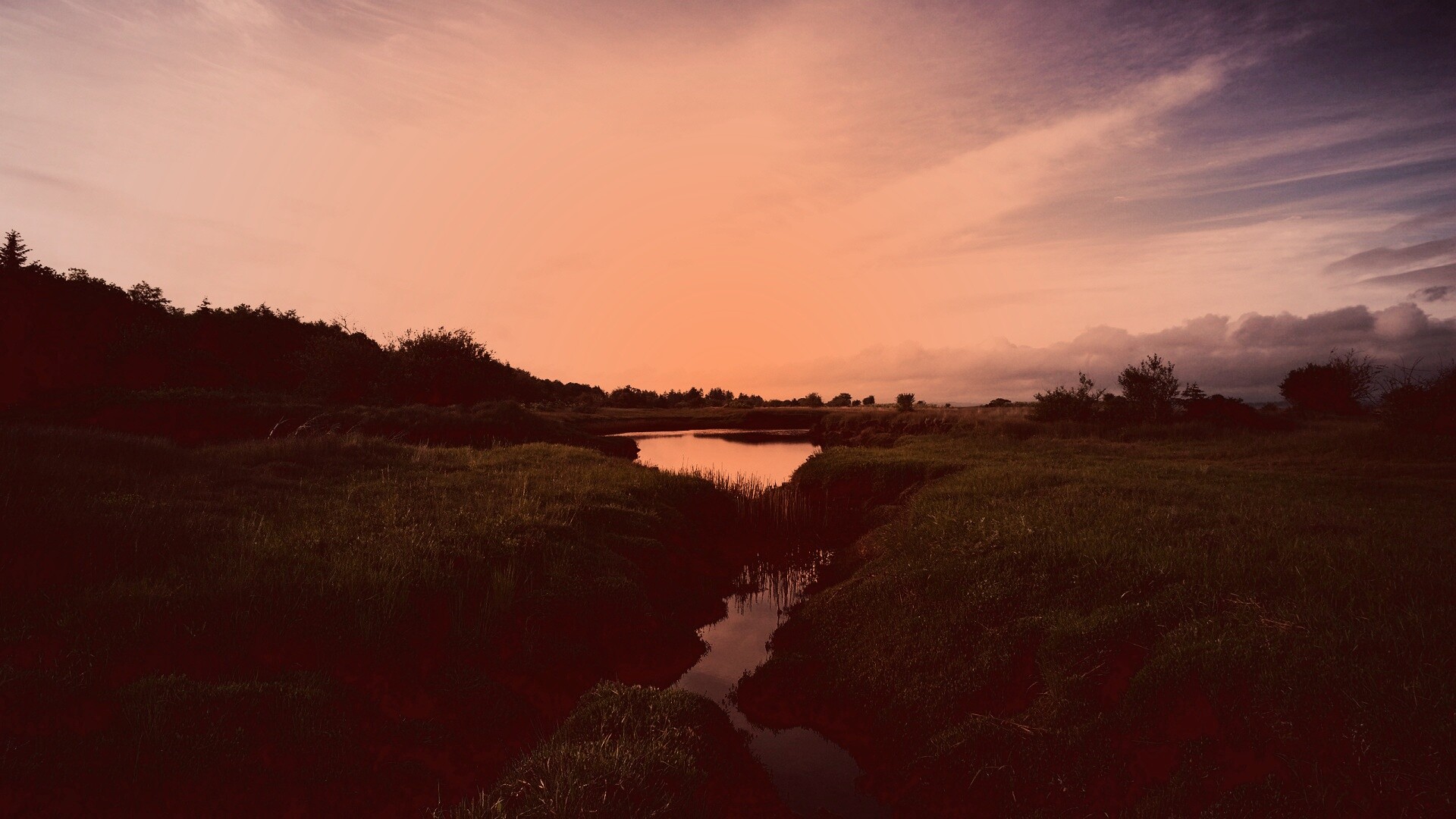 Канава и пруд обои