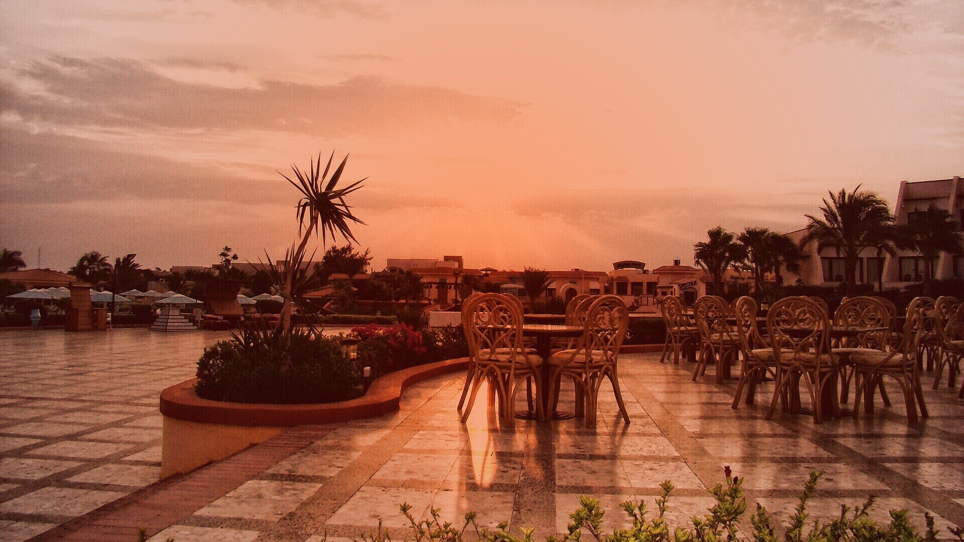 Закат в Хургаде обои