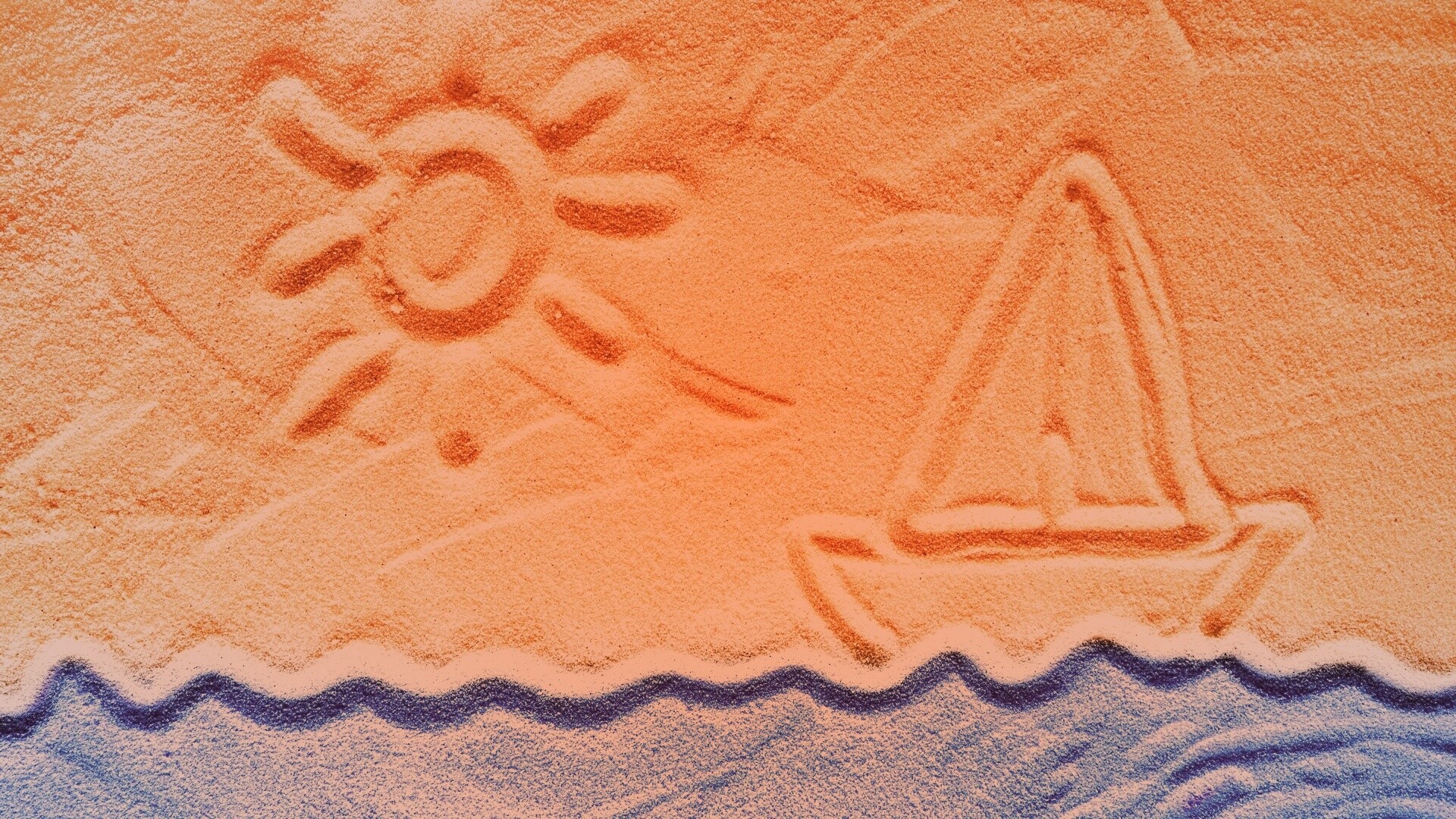 Рисунки на песке обои