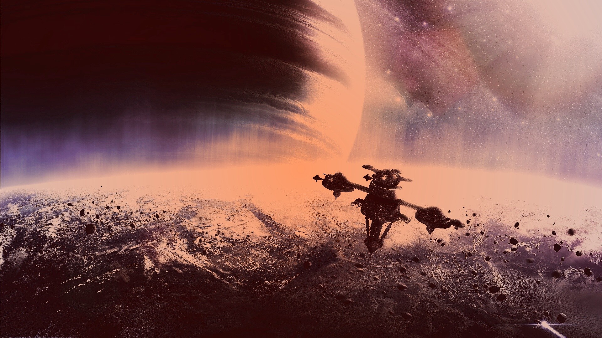 Космический корабль обои