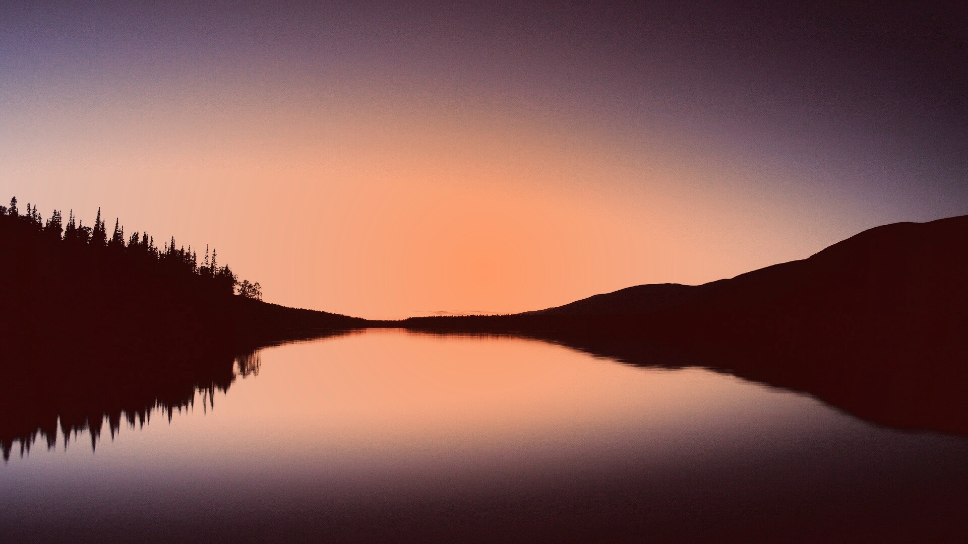 Гладкое озеро обои