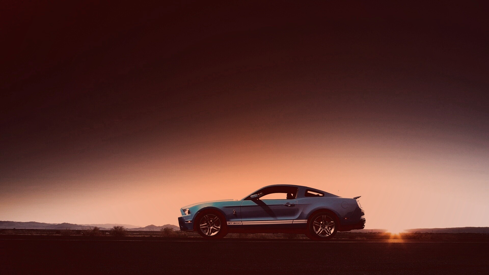 Синий форд мустанг обои
