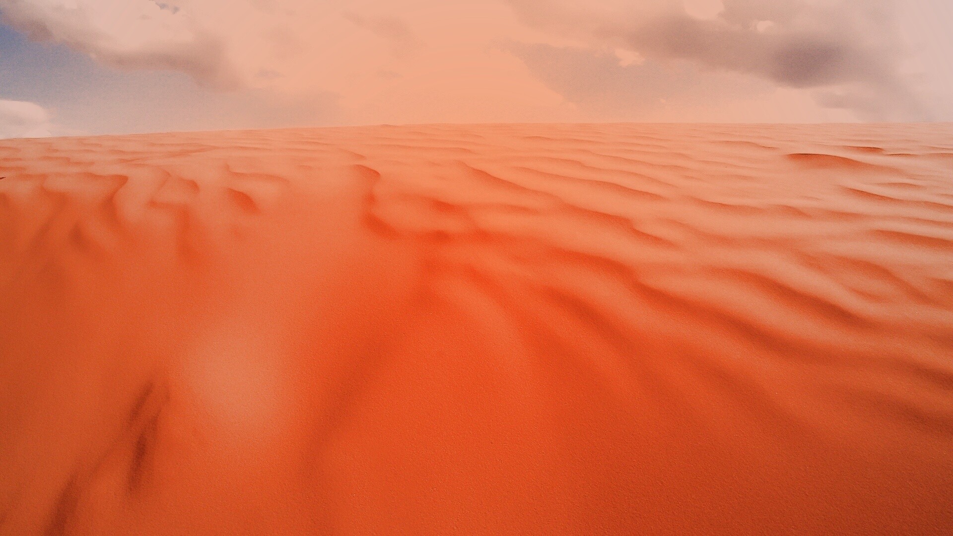 Оранжевые пески пустыни обои