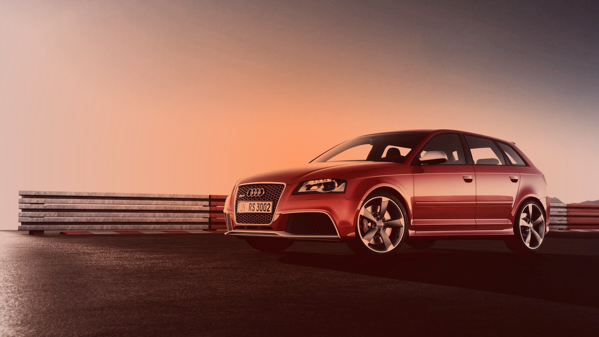 Фотосессия Audi RS3 на треке обои