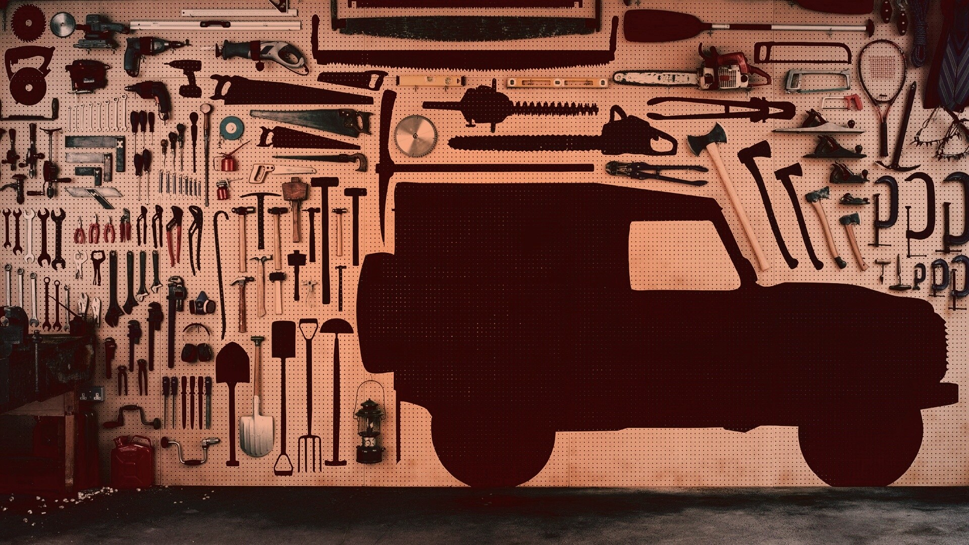 Типичный гараж обои