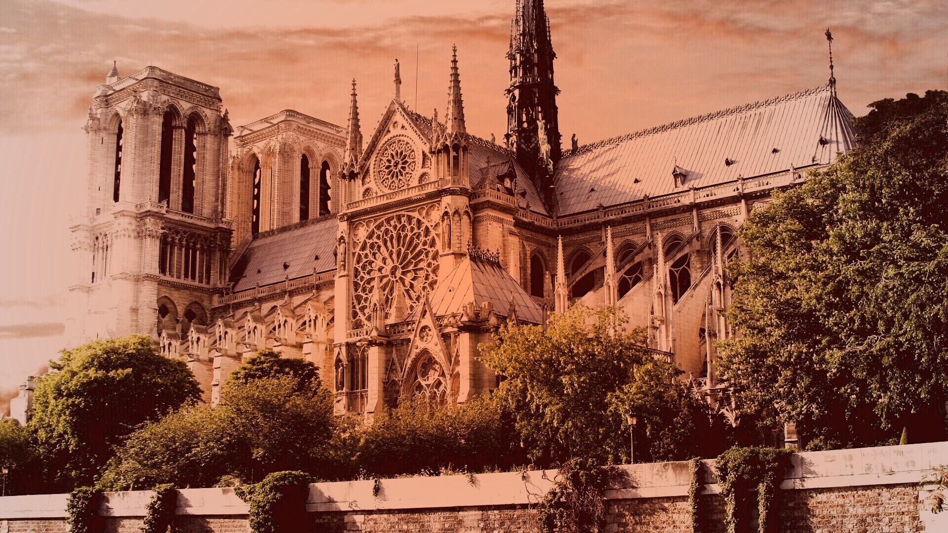 Собор парижской Богоматери обои