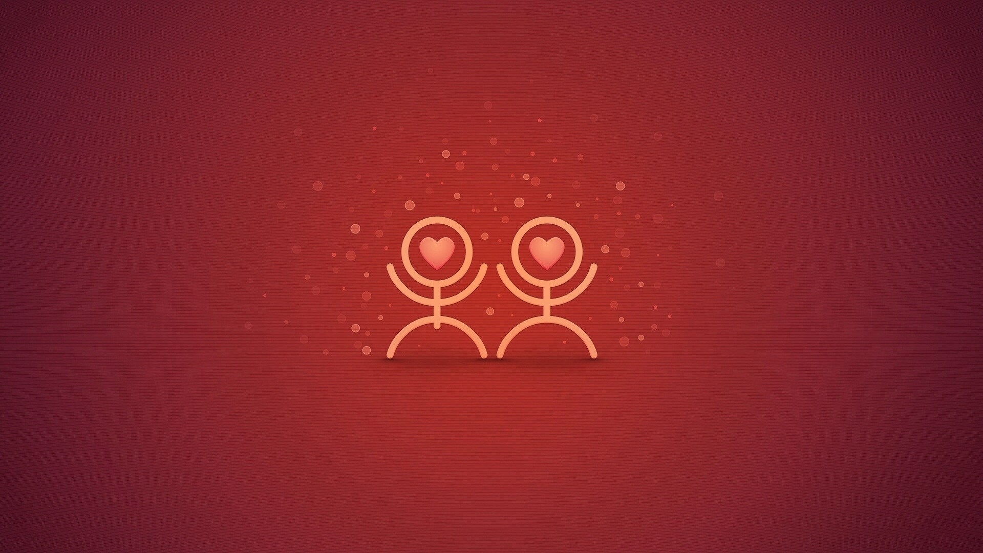 Влюблённые человечки обои