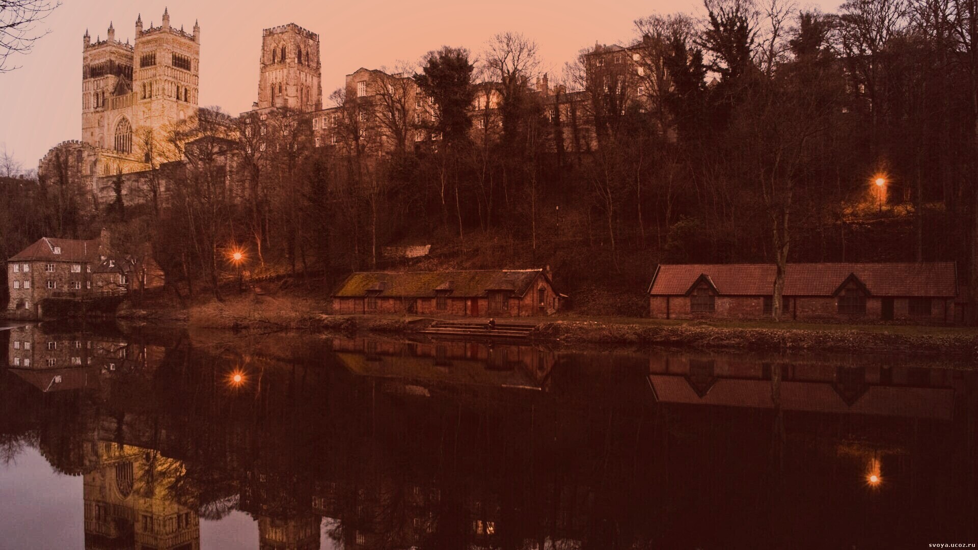Даремский замок весной обои
