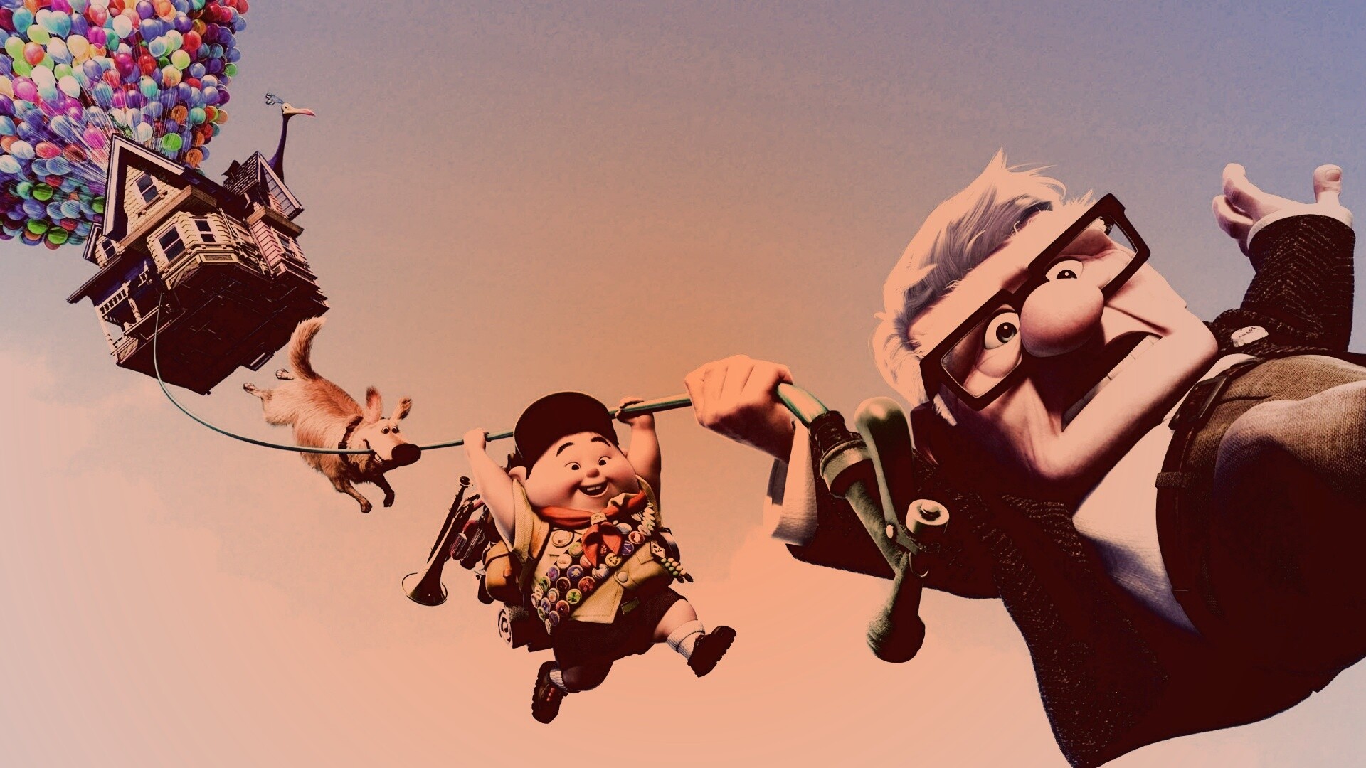 Персонажи мультфильма Up обои