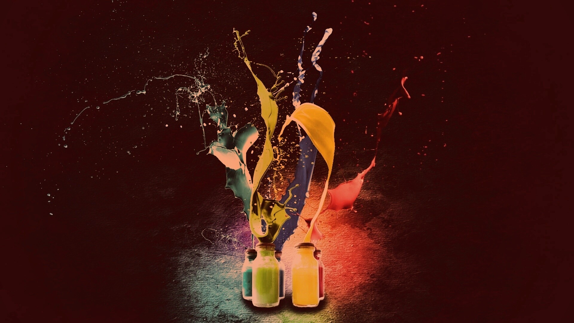 Разливающийеся краски обои