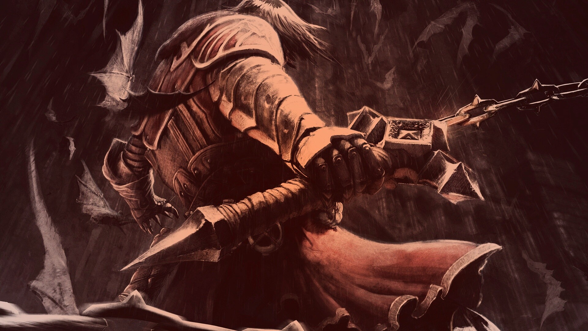 Воин с булавой обои