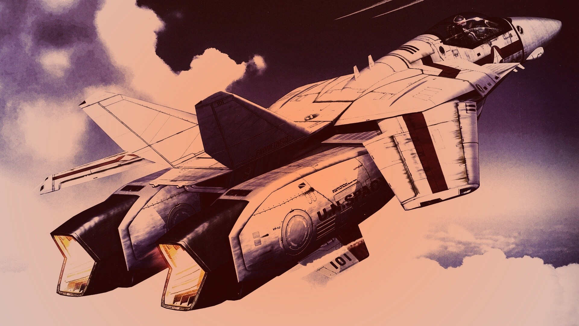 Реактивный самолёт будущего обои