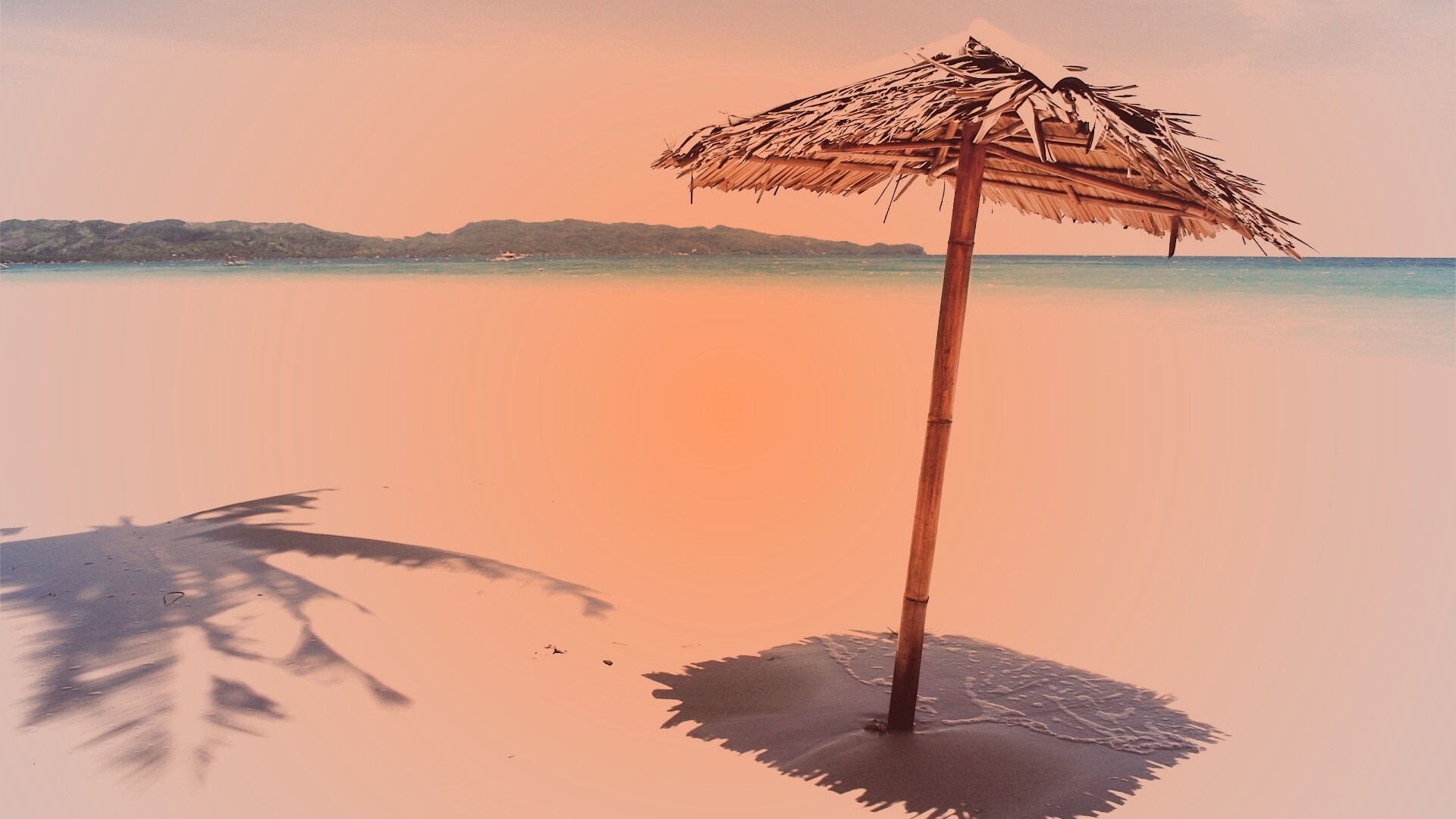 Тросниковый зонт обои