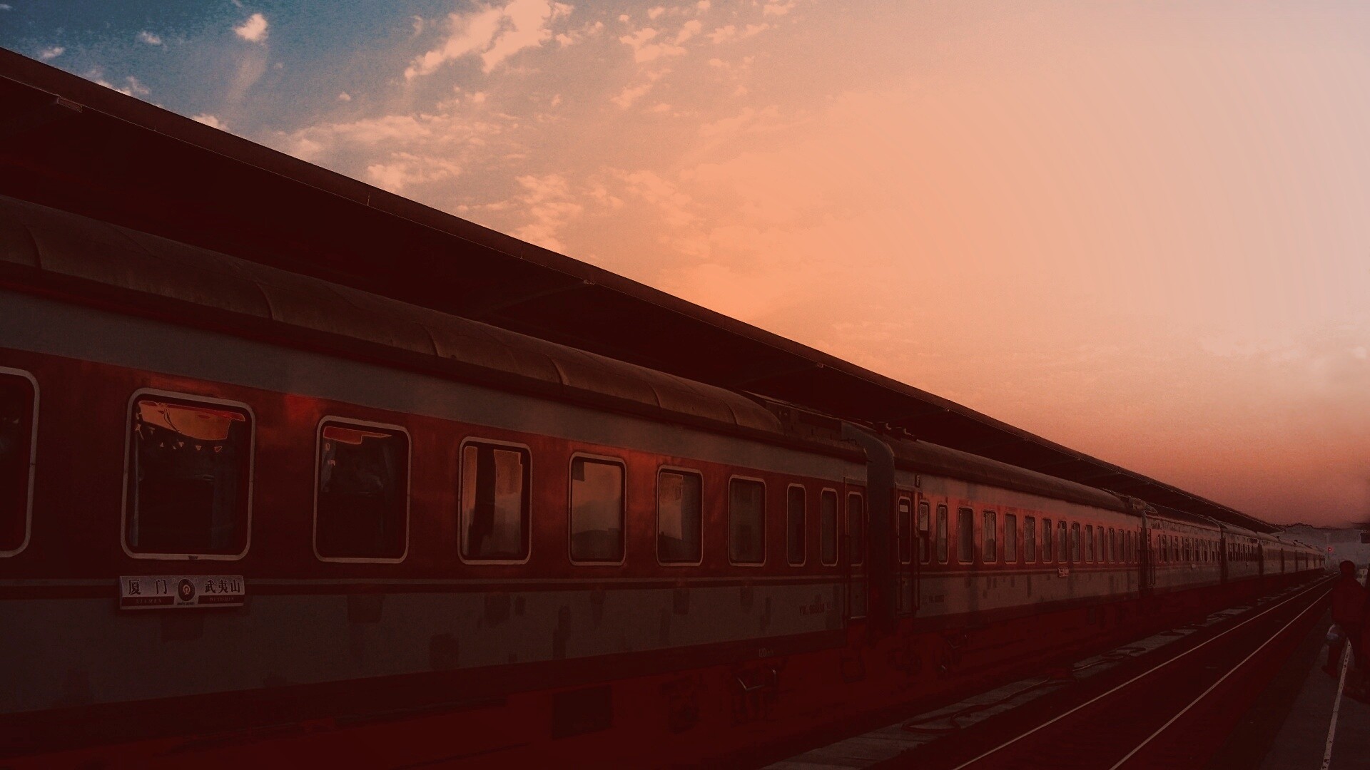 Пассажирский состав обои