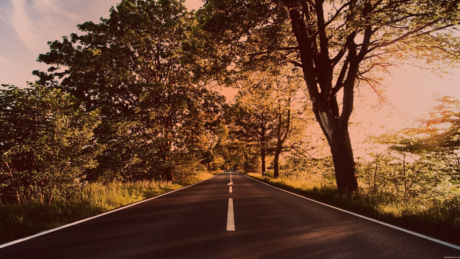 Прямая дорога обои