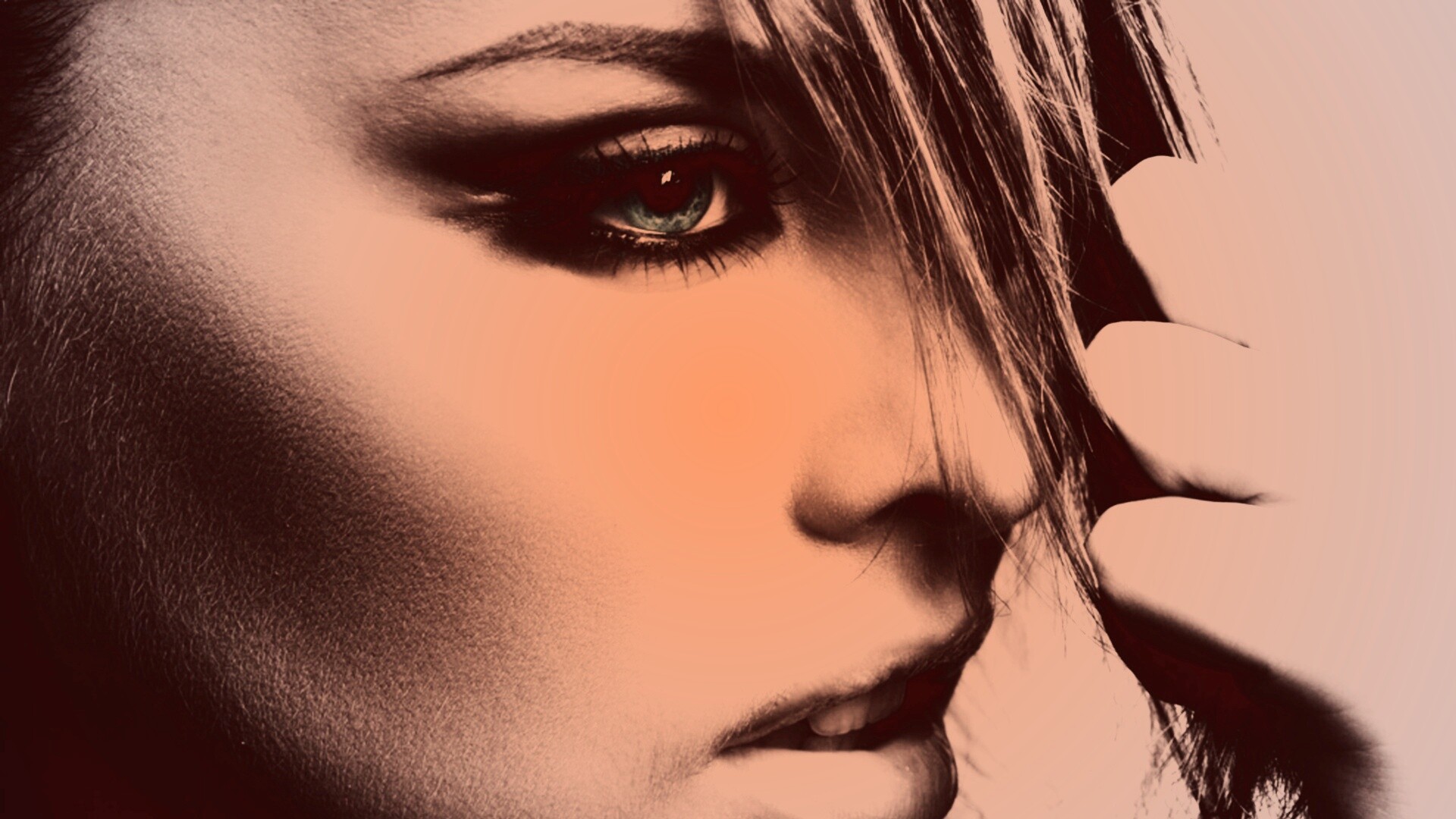 Глаза цвета моря обои