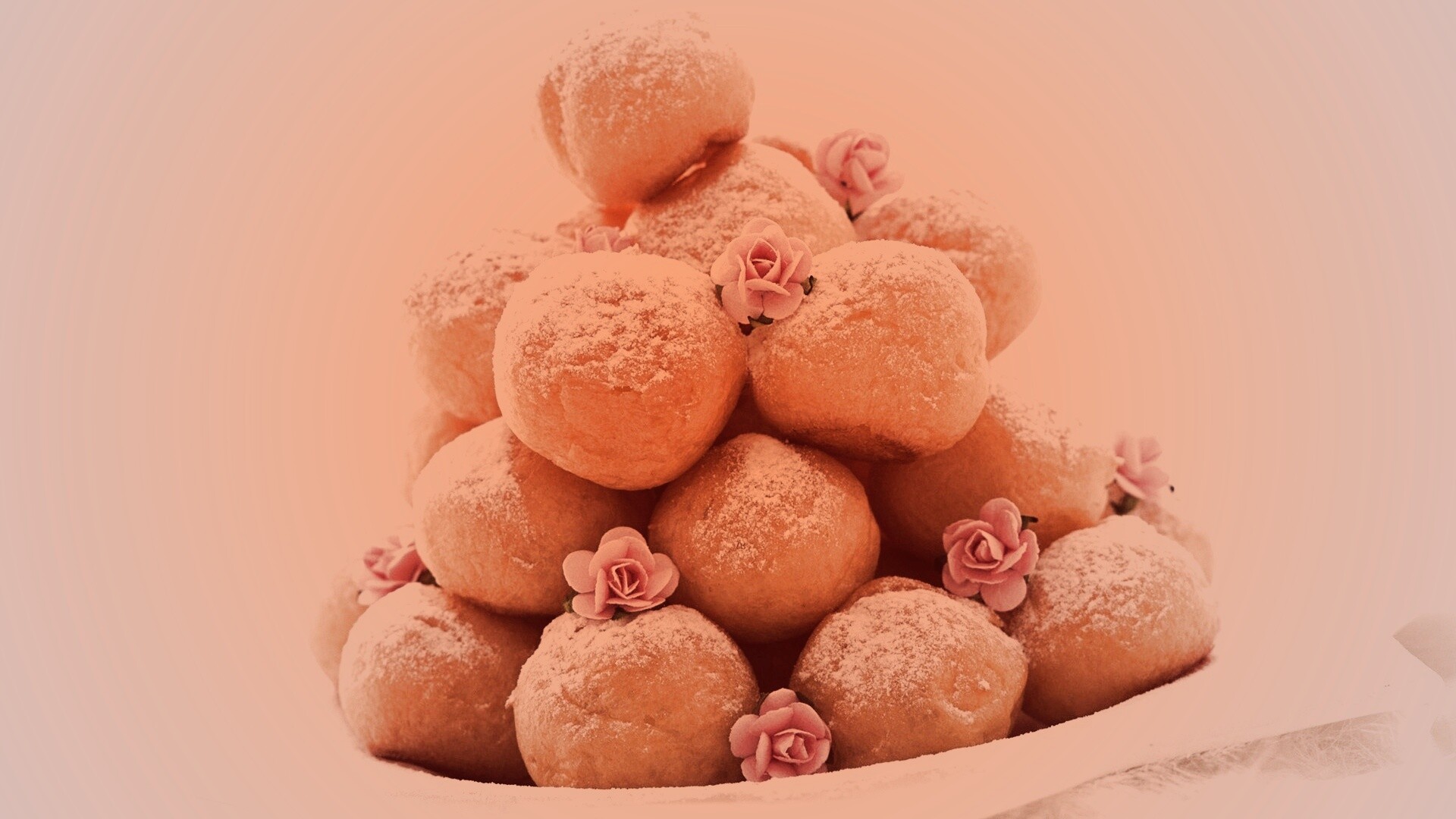 Круглые пироженки обои