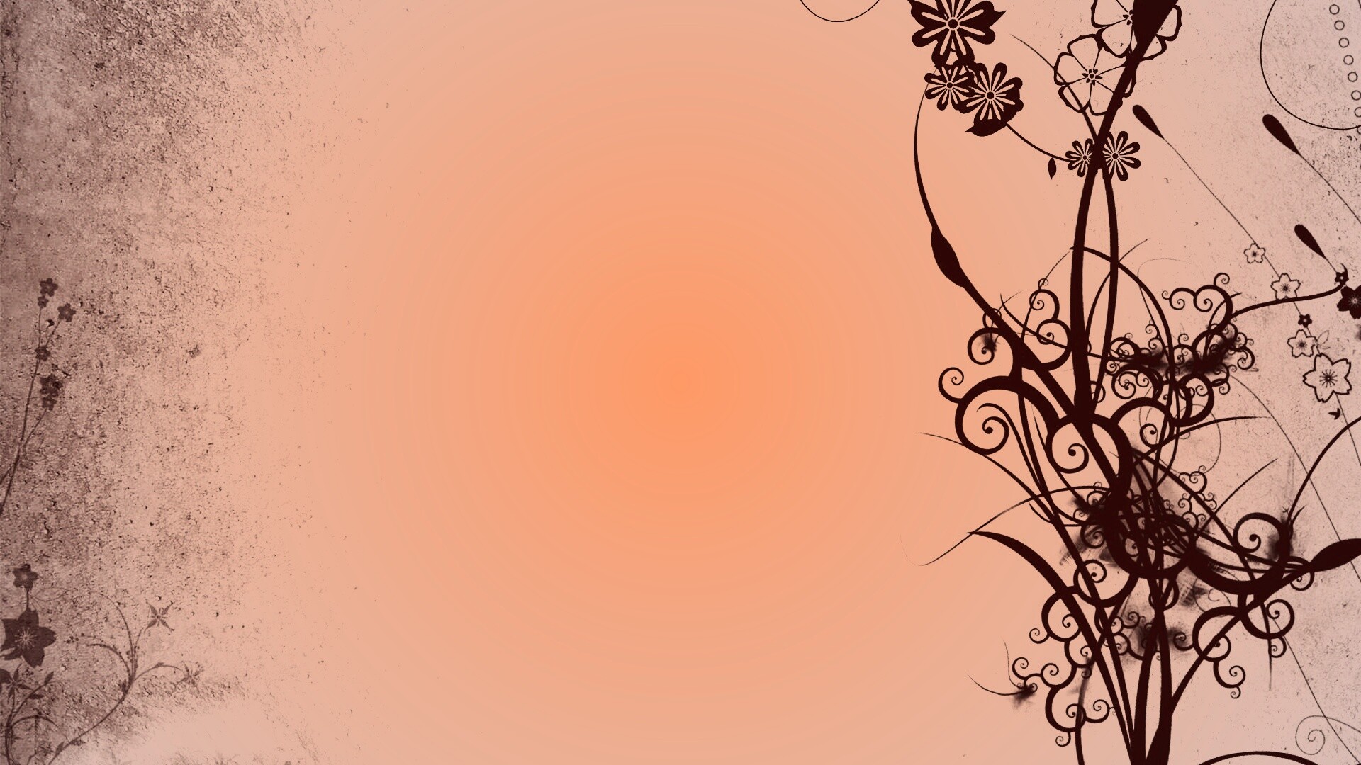 Фон с красивым черным узором обои