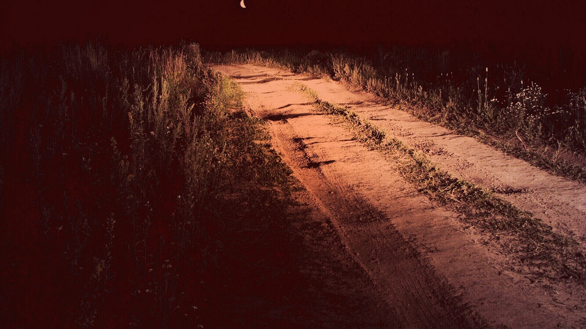 Ночная дорога обои